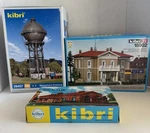 Antique Lot Kibri Models Water Tower Train Station Brick Military Headquarters. Fixed Price $42.99.