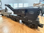 Fully Working Lionel Bucyrus Erie Crane Car 2460 And Dl&w Wrecking Caboose 6419. Fixed Price $175.00.