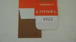 Lionel 6820 Helicopter Car Licensed Reproduction Window Box. Fixed Price $7.49.
