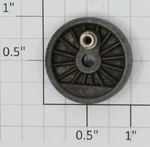Lionel 681-23 Turbine Center Wheel With Raised Counterweight (12). Fixed Price $33.60.