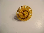 Lionel 58 Yellow Snowblower Fan W/mounting Pin & Brown Swirl. Fixed Price $14.94.
