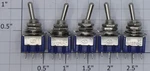 Acme 1010-01 Spdt Blue On/on Mini Toggle Switch 6A 125VAC (bag Of 5). Fixed Price $5.00.