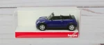 Herpa 033275, Mini Cooper 4-SEAT Cabriolet Convertible, Night Blue 1/87 Ho Scale. Fixed Price $9.95.