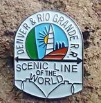 D&rgw Denver Rio Grande Western Railroad Scenic Line Of The Train Hat Pin. Fixed Price $15.00.