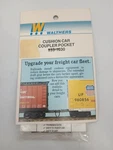 Walthers Ho Model Train Cushion Car Coupler Pocket 933-1030 Freight Detail. Fixed Price $10.00.