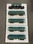 + Mth Flyer Standard Tinplate Two Tone Blue Presidential Locomotive Passenger. Fixed Price $2520.00.