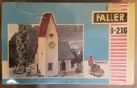 Vintage Faller B-236 Ho Scale Model Village Church- Sealed Box, Germany. Fixed Price $9.99.
