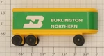 American Flyer PA14B063 Scale Burlington Northern Piggyback Trailer. Fixed Price $7.50.
