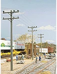 Walthers Scenemaster Ho Scale Electric Power Utility Pole Set (kit 24-PK). Fixed Price $15.29.