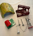 Vintage Lionel & Marx Train Accessories; Gateman, Tunnel, Bridge, Water Tower, +. Fixed Price $100.00.