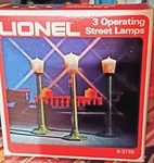 Lionel 6-2170 Vintage Operating Street Lamps Train Accessory Nib Original Box. Fixed Price $39.99.