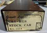 Grandt Line ON3 Kit #3059 C&s Rgs 30' Stock Car Complete W/ Trucks Nos. Fixed Price $84.95.