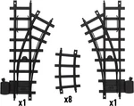 Lionel Ready-to-play Inner Loop 10 Piece Model Train Track Pack Black 2-RAIL. Fixed Price $23.78.