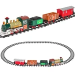 New Classic Electric Railway Train Car Track Kids Play Set Toy W/ Music/lights. Fixed Price $35.00.