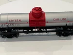 Atlas Scale 2-RAIL Crystal Car Line #536, 8,000 Gallon Tank 3004814-2. Fixed Price $39.99.