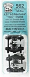 Ho Scale Kadee #562 Asf Ride Control 50-TON Centering Trucks W/33" Smooth Wheels. Fixed Price $15.79.